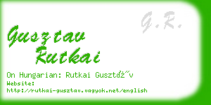 gusztav rutkai business card